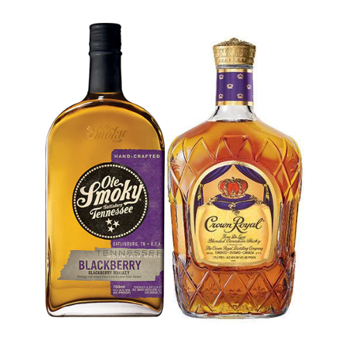 Ole Smoky Tennessee Blackberry & Crown Royal Canadian Whisky - 750ml - AtoZBev