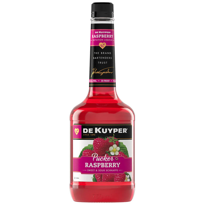 DEKUYPER PUCKER RASPBERRY SCHNAPPS 750 - AtoZBev
