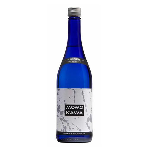 Momokawa Sake Silver Dry(Junmai Ginjo) craft sake - 750ML - AtoZBev