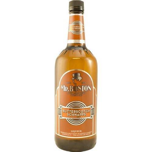 Mr. Boston Liqueur Butterscotch Schnapps - 750ml - AtoZBev