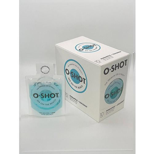 O-Shot Premium Gel O Shot Sex on the Beach Pineapple Coconut 10pk (50ml) - AtoZBev