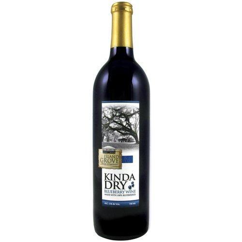 Island Grove Kinda Dry Blueberry Wine - 750ML - AtoZBev
