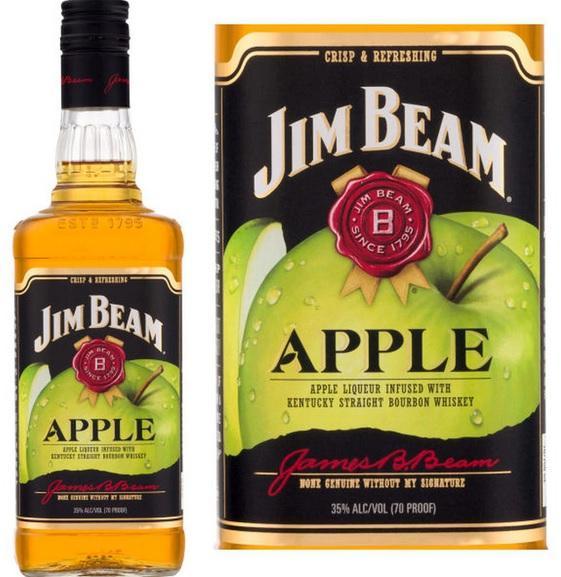 Jim Beam Bourbon Apple 750ml - AtoZBev