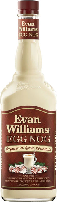Evan Williams Peppermint White Chocolate Egg Nog 750ml - AtoZBev