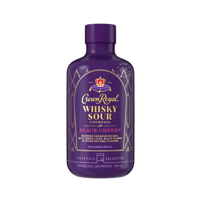 Crown Royal Sour With Black Cherry Whiskey - AtoZBev