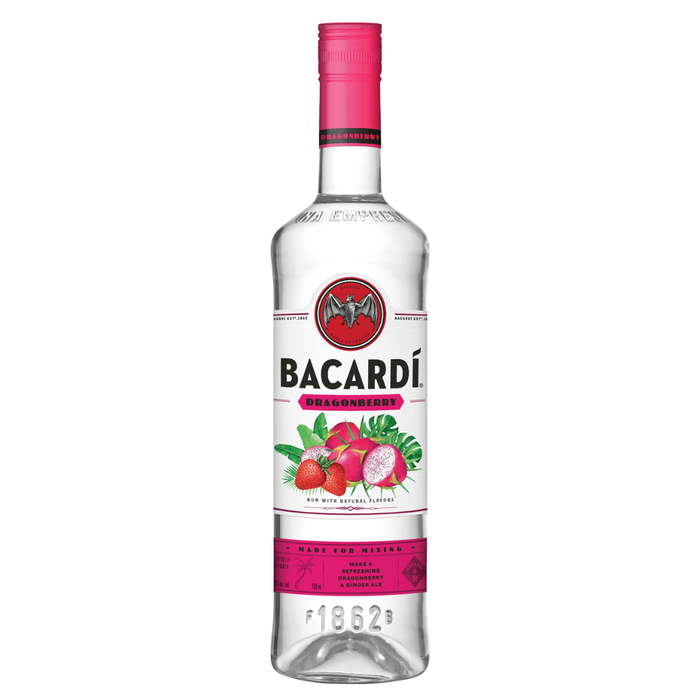 Bacardi Dragon Berry Flavored Rum 750ml - AtoZBev