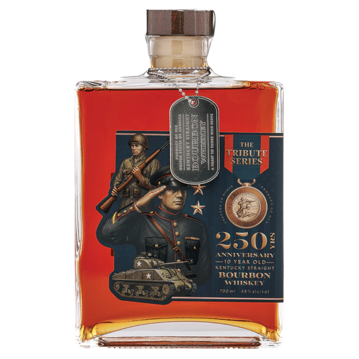 The Tribute Series 10 Year Old Kentucky Bourbon 250th Anniversary Marines Edition 750ml - AtoZBev