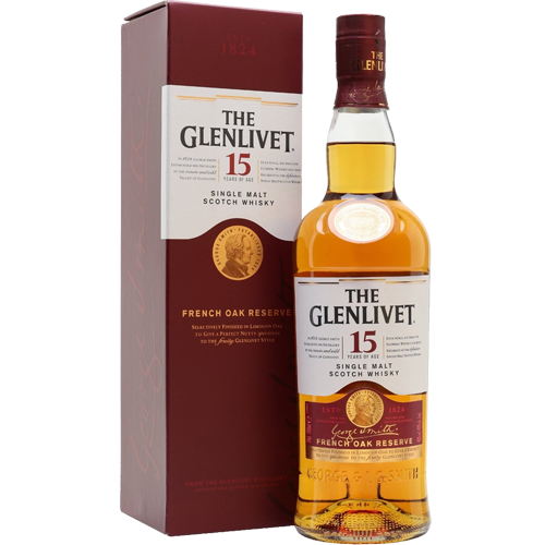 Glenlivet Scotch Single Malt 15 Year French Oak Reserve 750ml - AtoZBev